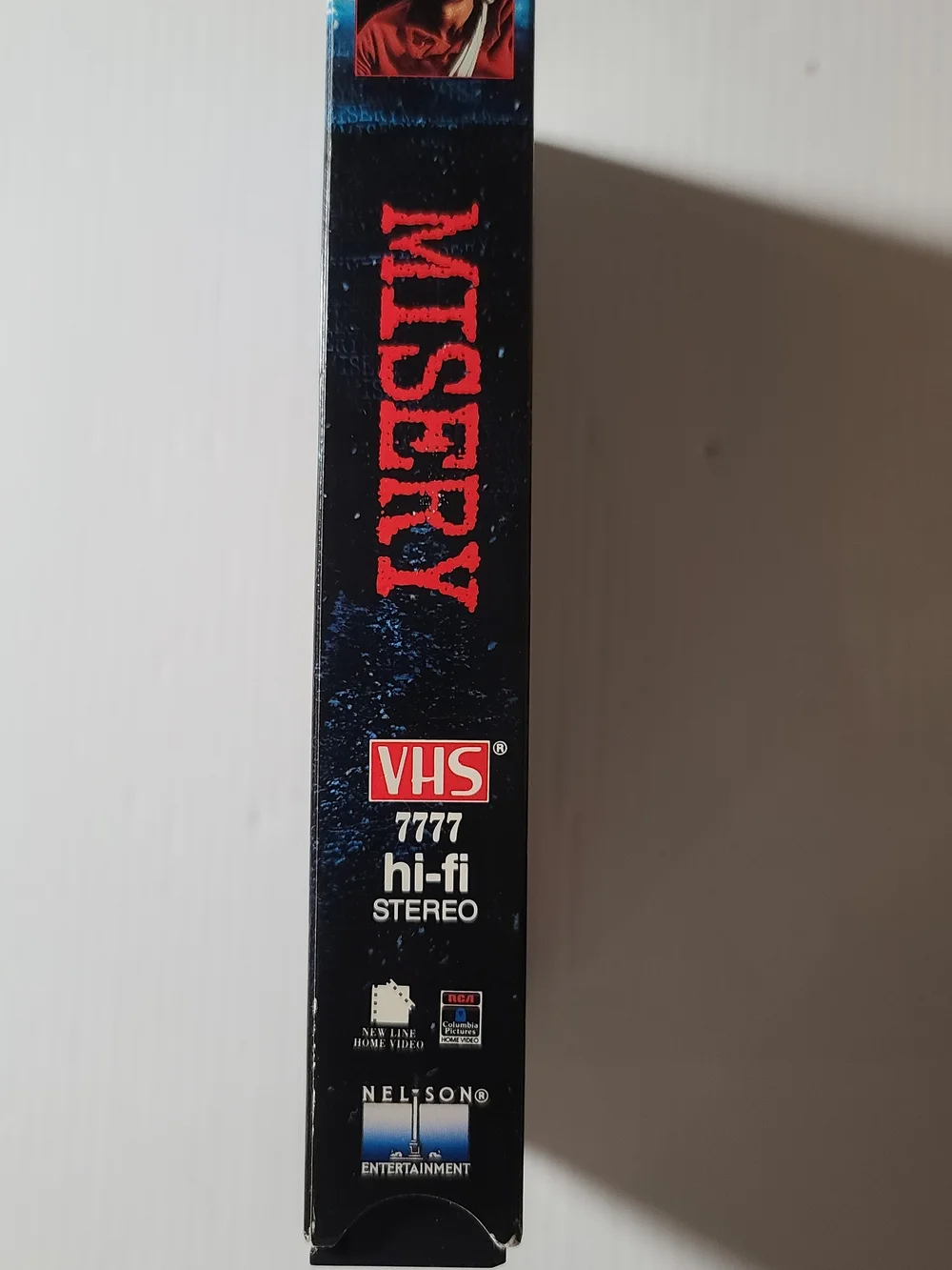 MISERY VHS Movie Tape - Classic Thriller (Black, Blue, Red Cover)